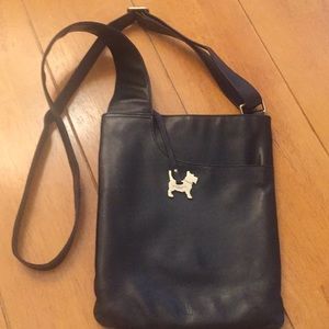 Radley black leather crossbody purse